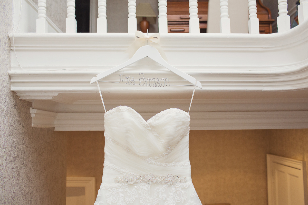 Personalised wedding hanger